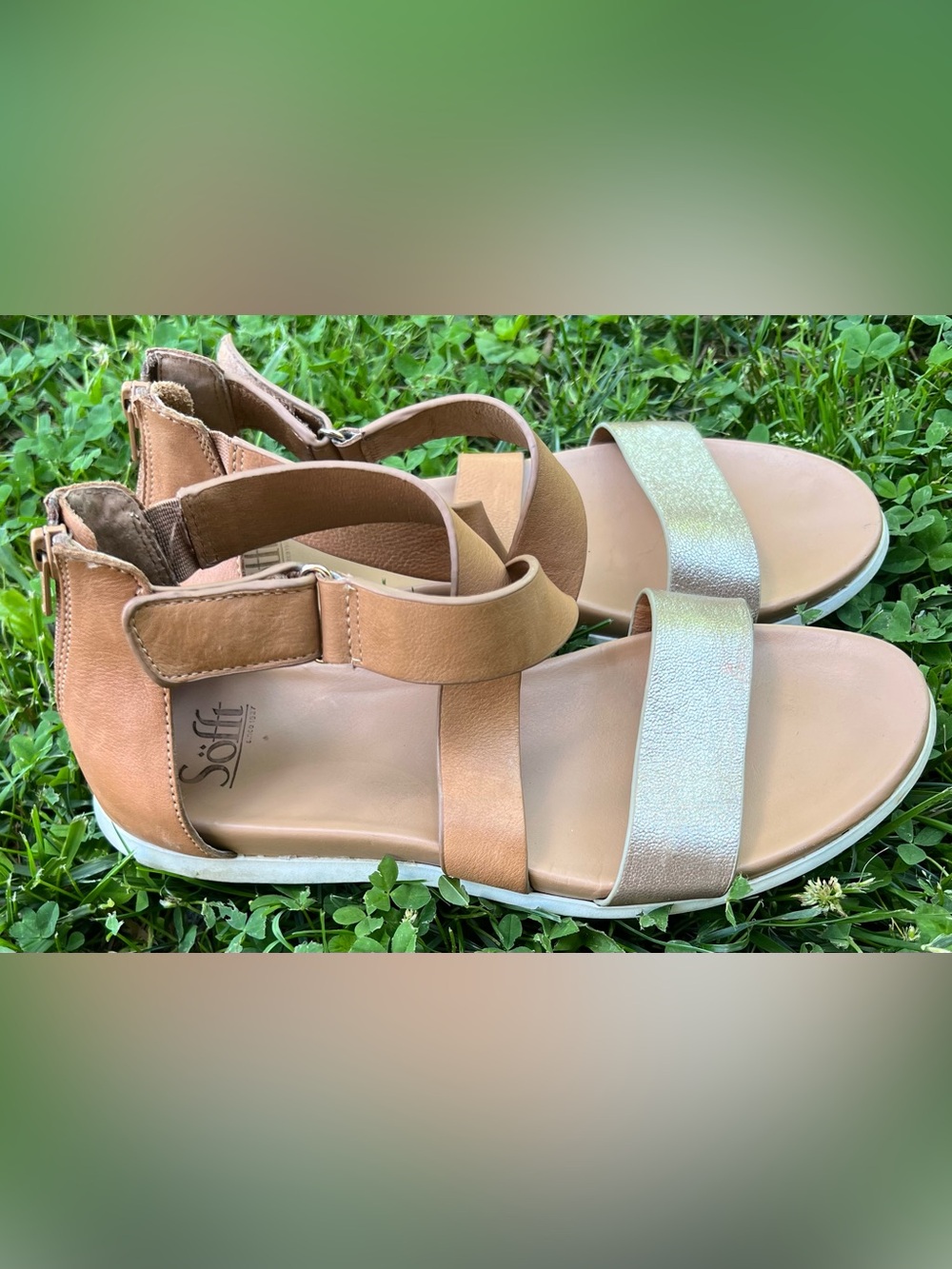 Sofft Fiora Leather Open Toe Casual Strappy Sandals 7.5